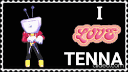 i love tenna stamp