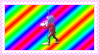 rainbow tenna stamp